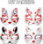 5 Pcs Cat Masks White Paper Blank Hand Painted Masks Halloween Masquerade Costume Cosplay Accessories