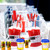 101 Pcs Nursing Graduation Party Supplies Set Iv Blood Bags Urine Cups Plastic Syringe Medicine Bottles with Caps for Nurse Doctors' Day Congrats Grad Party Decorations Serve 25
