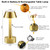 2 Pack Small Cordless Table Lamp, Battery Operated Gold Lamp for Restaurant Dinner Table, Rechargeable 3-Way Dimmable Touch Light Portable Metal Night Light for Bedside Dining Room Patio Bar Outdoor