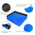 Abroca Gel Seat Cushions for Long Sitting, Double Thick Cooling Seat Pads for Back Sciatica Tailbone Pain Pressure Relief with Non-Slip Cover, Chair Pads for Car Seat Driver, Office,Wheelchair, Blue