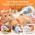 3 in 1 Cat Steam Brush, Pet Steam Brush for Cat Dog Long Short Haired, Pet Spray Hair Removal Comb for Small Animals Shedding & Grooming, Water Mist Spray Brushes with Release Button(White)