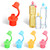 5PCS Silicone Bottle Top Spout Adapter Replacement No Spill Water Bottle Topper BPA Free Baby Water Bottle Cap for Toddlers Kids Adults fits 28mm Standard Bottle (No Ring Design)