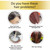 Natural Plant Bubble Hair Dye, for Grey Hair Color Hair Dye Shampoo.(Chestnut Brown)