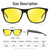 BIRCEN Night Vision Glasses for Driving: HD Anti Glare Metal Frame Men Night Driving Glasses