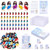 Bememo 150 Pcs 50 Set Little Jesus Figurines Bulk Jesus Love You Tiny Rubber Toys Set to Hide & Seek Religious Party Favor Sunday School Christian Christmas Stocking Gifts(Classic Color,Open Hands)