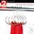 Mawa Scarf, Shawl, Belt, and Accessory Organizer, Non-Toxic Metal Hanger with Grip Coating, Easy Access Open Hook, Model G-1 Space Saving Design, Set of 5, Copper