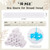 Toulite 10 Pcs Cotton Bra Liners 3 Layer Rectangle Under Bra Pads Sweat Liners for Women Sweating Supplies(Large,White)