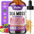 Sea Moss and Ashwagandha Liquid Supplement - Infused with Lion's Mane, Black Seed Oil, and Bladderwrack - Vegan, Easy-to-Mix Formula - Supports Antioxidant Activity & Immune Health (Mixed Berry, 60mL)