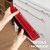 Vileda Multi Rubber Broom - Indoor & Outdoor - Hard Rubber Bristles - Suitable for Animal Hair & Hair - Red/Black, 34 x 13.5 x 4 cm