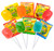 Yummy Lix Sour Mania Gourmet Lollipops, (Pack of 24)