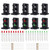 Evemodel 10 Sets Target Faces with LEDs Railway Dwarf Signal HO OO Scale 2 Aspects JTD19