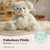 Bearington Collection Aspen Soft Teddy Bear for Elderly - 15.5 in White Plush - Huggable First Teddy Bear