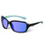 KastKing Alanta Polarized Sport Sunglasses,Gloss Black Sky Blue Frame, Smoke Base Cobalt Mirror, Aviators