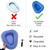 Inflatable Bedpan - Potty Bedside Toilet Nursing Urinals for Mother Women Bedridden Elderly Disabled (Dark Blue-L Size)