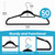 Fontaines Luxury Black Velvet Felt Non Slip Clothes Hangers 50 Pack - Ultra Slim & Space Saving - Heavy Duty Swivel Hook for Clothing, Suit, Top, Tie, Shirt, Skirt & Pant Organization Fontaines Luxury Black Velvet Felt Non Slip Clothes Hangers 50 Pack - Ultra Slim & Space Saving - Heavy Duty Swivel Hook for Clothing, Suit, Top, Tie, Shirt, Skirt & Pant Organization