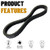 Drive Belt 24G4022 fit Polaris Ranger 800 700 RZR 800 3211162 3211133 AKM Double Notch G-Force Carbon Cord CVT Belts for 3211118 2008 2009 2010 2013 2014