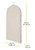 Whitmor Zippered Garment Bag Natural Linen, Large