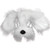 Bristol Novelty EM358 Shaggy Dog Mask with Sound on Headband, White, One Size