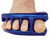 Yoga Toes® Classics for Men: Gel Toe Separators & Stretchers in Metallic Blue. Stop Foot Pain & Boost Athletic Performance! (Small M- 7 and up)