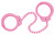 Peerless Handcuff Company PR-4743P 753C Leg Iron Color Pink 15 Inch Chain