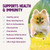 Health Extension Chondroitin with Glucosamine for Dogs, 8oz - Arthritis Pain Relief, Joint & Hip Supplement, Cheese Flavored Powder
