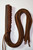 Heavy Duty Brown Leather Motorcycle Lever Covers for Hd Motorcycles 12" Fringe