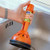 Super ASCO Plunger, Spring Sink Drainer, Double Action: Suction and Compression, Spring Plunger with Durable PVC Handle, Colour: Orange, Indestructible Plunger, Art. 101