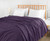 Utopia Bedding Plum 100% Cotton Blanket [King Size - 90x108 Inch] 350GSM Lightweight, Soft and Breathable Thermal Blanket for All Seasons
