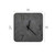 [PJ Collection] 12-Inch Cement-Accent Wood Clock, Cement Color Wood Clock, Square Wood Wall Clock, Industrial Style Wall Clock, Minimal Ticking Dial, Decorative Wall Clock, Battery Operated