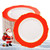 WDF 60pcs Red Christmas Plastic Plates Disposable - 7.5inch Heavy Duty Red Dessert/Salad/Cake Plates for Christmas