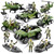 HOSPONY 58-in-1 Army Men Toys for Boys 4-7 6-8 8-12, Military Truck/Helicopter/Kayak Boat/Motorcycle/Army Men Action Figures/Weapon Gears, Army Toys for Boys Kids Birthday Gifts Party Favors