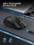RAPIQUE Bluetooth Wireless Mouse - (BT1/BT2+USB) Tri-Mode High Performance, Rechargeable, Quiet Click, Multi-Device Compatibility for Laptop, Computer, MacBook, Tablet, PC (Black)