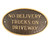 Montague Metal Products - No Delivery Trucks on Driveway Oval Statement Plaque Sign - WALL or LAWN Display Plaque - Business Warning Sign - Powder Coated Aluminum - UV Resistant - Easy to Install!