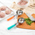 Restaurantware Met Lux 8 Ounce Portion Scoop 1 Durable Disher Scoop - Thumb Trigger Orange Stainless Steel Ice cream Disher For Portion Control For Ice Cream Mashed Potato And Cookie Batter