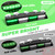 HLauto 6Z4J Emergency Dash Strobe Lights: 2x16.8 inch Green White Safety Lights, 48 LED Flashing Warning Hazard Interior Windshield Visor Traffic Light Bar for Trucks, Construction Vehicles
