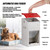 KHEARPSL Galvanized Automatic Dog Feeder Large Breed Dog Food Dispenser for Large Dogs, 25lbs Outdoor Pets Feeder Gravity Food Feeder