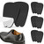 COMFWALK Felt Tongue Pads for Shoes - Soft Self-Adhesive Shoe Inserts (Black, 3 Pairs)