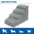 Dog Stairs for Small Dogs - High Density Foam Dog Ramp, Extra Wide Pet Steps with Non-Slip Bottom for High Beds, Couche and Sofa, Best for Pet Injured, Older Dogs Cats (Grey, 4 Steps)