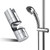 Adjustable Shower Head Holders, Universal 18-25MM Pipe Diameter Shower Holder Bracket for Bathroom, Chrome-Plated Showerhead Clip with Side Knob and Non Slip Rubber Pad