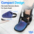 Hilph Foot & Toes Ice Pack Wrap for Broken Toes & Surgery Recovery, Wearable Forefoot Gel Ice Pack Cold Therapy Ice Sock with Strap for Hammer Toe, Injuries, Gout, Single Blue