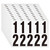 1.5 inch Self Adhesive Numbers for Mailbox, House Numbers, Reflective Mailbox Number, Trash Cans Number, for Outside, 120 PCS (Black/White)