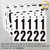 1.5 inch Self Adhesive Numbers for Mailbox, House Numbers, Reflective Mailbox Number, Trash Cans Number, for Outside, 120 PCS (Black/White)