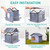 Tailtastic Weatherproof & Insulated Outdoor Cat House - Seamless Base Stays Dry,Easy Assembly, Warm Shelter for Community/Outdoor Cats(Small)