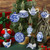 40 Pieces Christmas Chinoiserie Ornaments Blue and White Christmas Wooden Ornaments Hanging Chinoiserie Christmas Ornaments Ginger Jar Ornaments Teapot Bird Cup Ornament