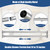 Anndason Double Shower Curtain Rod 28 to 75 Inches Elegant Double Shower Rod Adjustable Wall Mounted Double Shower Curtain Pole for Bathroom (Silver, 28 to 75")
