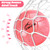 2 Pcs Pink Mini Soccer Goals Set 2x1.5x1.5ft Indoor Soccer Nets for Kids with Size 2 Toddler Soccer Ball Foldable Net Toy with Pump for Children Boys Girls Backyard (Pink)