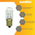 Sunlite 41717 Incandescent T4 Tubular Light Bulb, 15 Watts, 75 Lumens, Candelabra E12 Base, Dimmable, 2000 Hour Life Span, 2600K Warm White, 10 Count