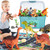 Kiddiworld Dinosaur Toys for 3 4 5 Year Old Boys Gifts, Dinosaurs Toys for Kids 3-5-7, Dino Figures Activity Play Mat Christmas Birthday Gifts for Girls Toddler Toy Age 2-4