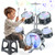 Kids Drum Set for Toddlers 1-3, Upgraded Jazz Drum Set for Kids, Musical Instrument Toys & Lights & All Plastic, Percussion Beginner kit for Boys Girls Toddlers Aged 3-5 5-7