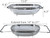 Premium Quality Over The Sink Stainless Steel Oval Colander with Fine Mesh 6 Quart Strainer Basket & Expandable Rubber Grip Handles - Strain, Drain, Rinse Fruits, Vegetables